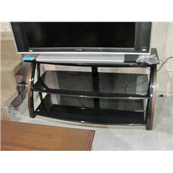 3tier glass flatscreen TV stand