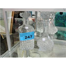 2 liqour decanters