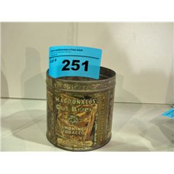 Vintage smoking tobacco collectors tin