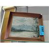 Image 1 : Original framed painting on board signed M
