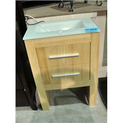 Bathroom vanity sink and cabinet