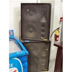 Pair of community stage speakers