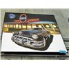 Image 1 : Framed circle diner classic automobile print
