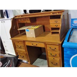 Oak rolltop desk