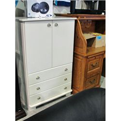 White bedroom armoire dresser