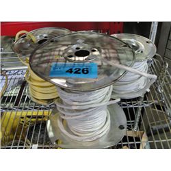 3 partial spools of electrical wiring