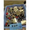 Image 1 : Blue basket of assorted connectors