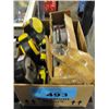 Image 1 : Box of copying saw blades and tape measures