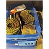 Image 1 : Blue plastic container of assorted nails