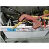Image 1 : Rubbermaid container of tools hardware and misc