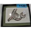 Image 1 : framed clarence mills west coast native print