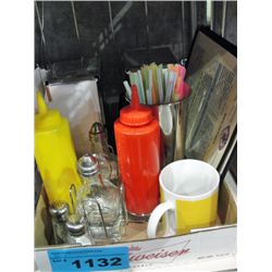 One box of 1950s style soda shop diner table