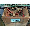 Image 1 : Wood crate filled with assorted tools hardware