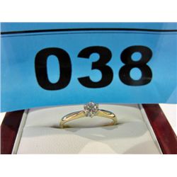 14kt Gold .22 Carat Diamond Solitaire Ring