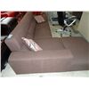 Image 1 : Brown contemporary 2pc sectional sofa with