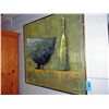 Image 1 : Framed original oil on canvas abstract painting