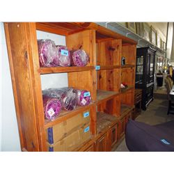Large pine crafted 2pc wall unit