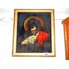 Image 1 : Framed painting on velvet