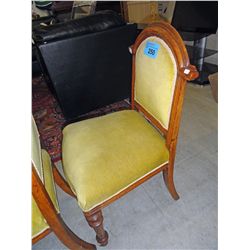 Oak framed antique side chair