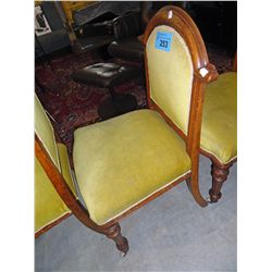 Oak framed antique side chair