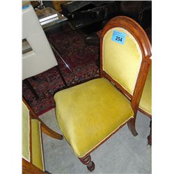 Oak framed antique side chair