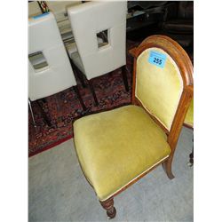 Oak framed antique side chair