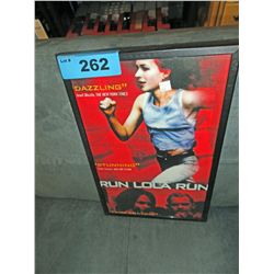 Framed movie mini poster "run lola run"