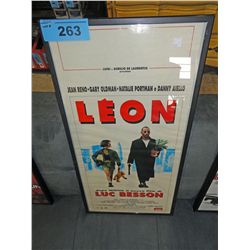 Framed movie poster "Leon"
