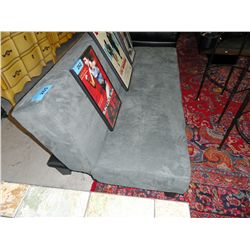Contemporary microfiber suede grey sofa bed