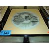 Image 1 : Framed native print signed by artist eagle child