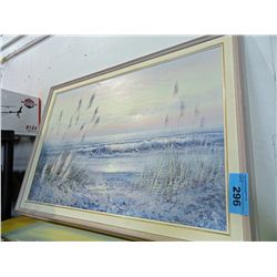 Framed original oil on canvas painting, signed