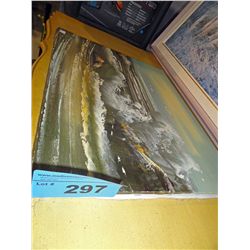 Original oil on canvas painting, signed Sam