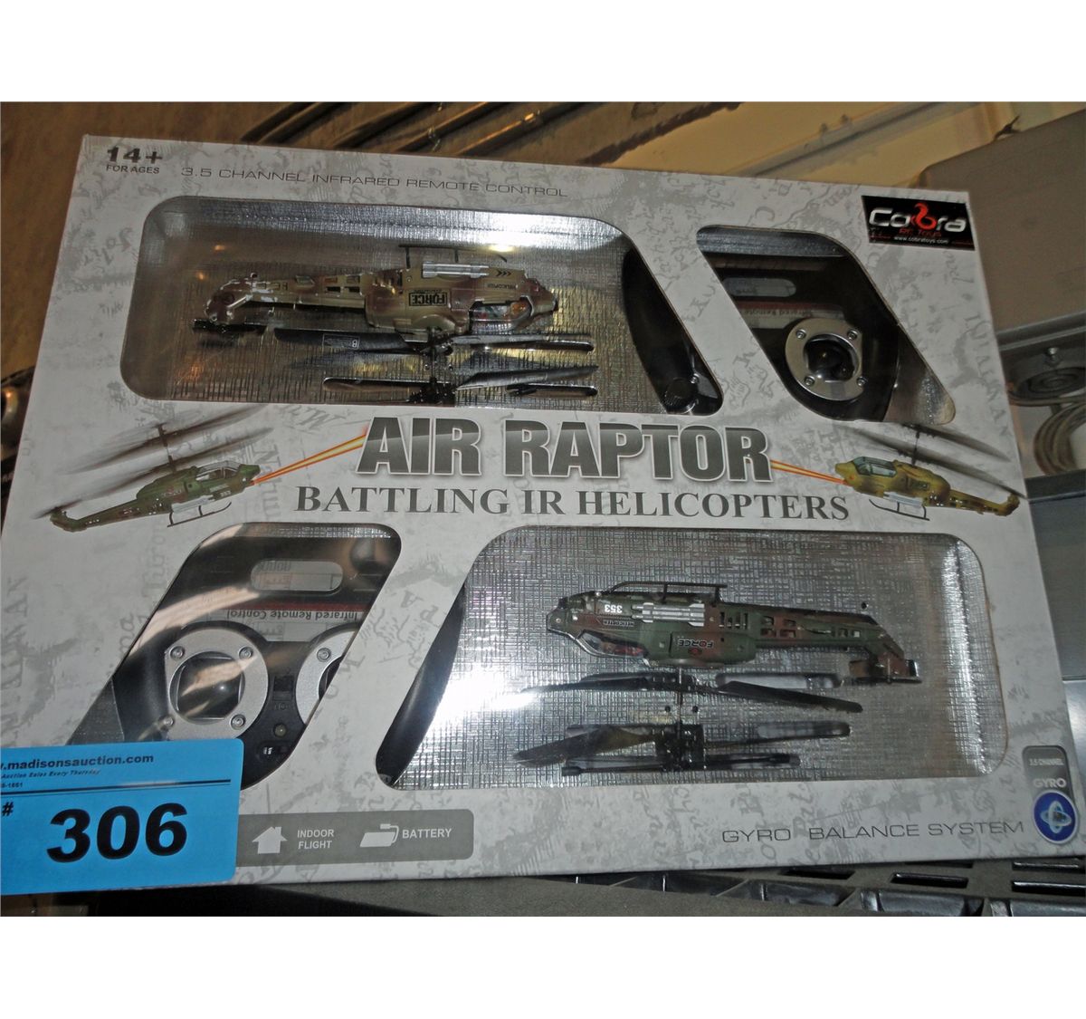 Cobra air raptor battling radio controlled