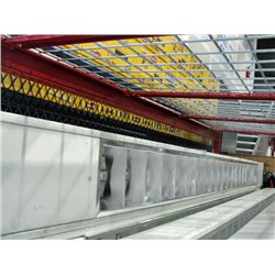 One commercial overhead flourescent light fixture