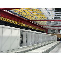 One commercial overhead flourescent light fixture
