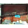 Image 1 : Red metal toolbox and contents
