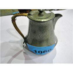 Hammered pewter tea pot