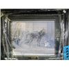 Image 1 : Framed robert bateman print titled winter trackers