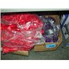 Image 1 : 3 boxes of red and purple gift wrapping ribbosn