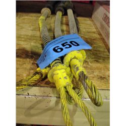 4 braided steel cable lifting lines