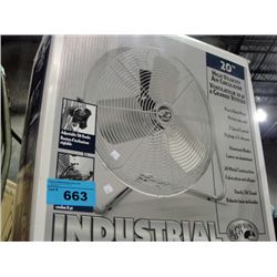 20" high velocity industrial fan