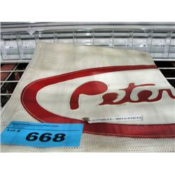 Peterbilt bug guard - red and white