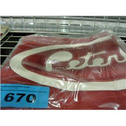 Peterbilt bug guard - red and white