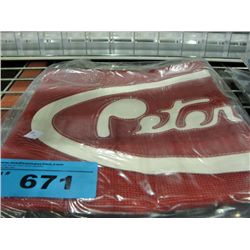 Peterbilt bug guard - red and white