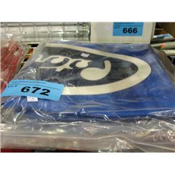 Peterbilt bug guard - blue and white