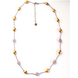 Necklace Creation Diamond 1.90Ct 18k W-Y/g Over