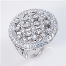 Antique Ring Diamonds Creation 2.00ct 8k W/g Over