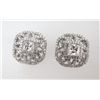 Image 2 : Earring Diamonds Creation 3.25ct 18k W/g Overlay