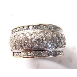 Woman's Diamond Ring 1.72Ct 14k Yellow Gold