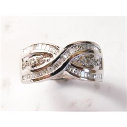 Stunning Diamond Ring .62Ct 14k White Gold